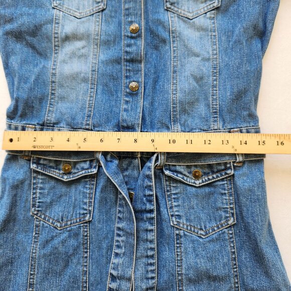 Tommy Jeans Hilfiger Denim Shirt Dress Retro 90's Y2K Business Casual Preppy - Picture 8 of 8